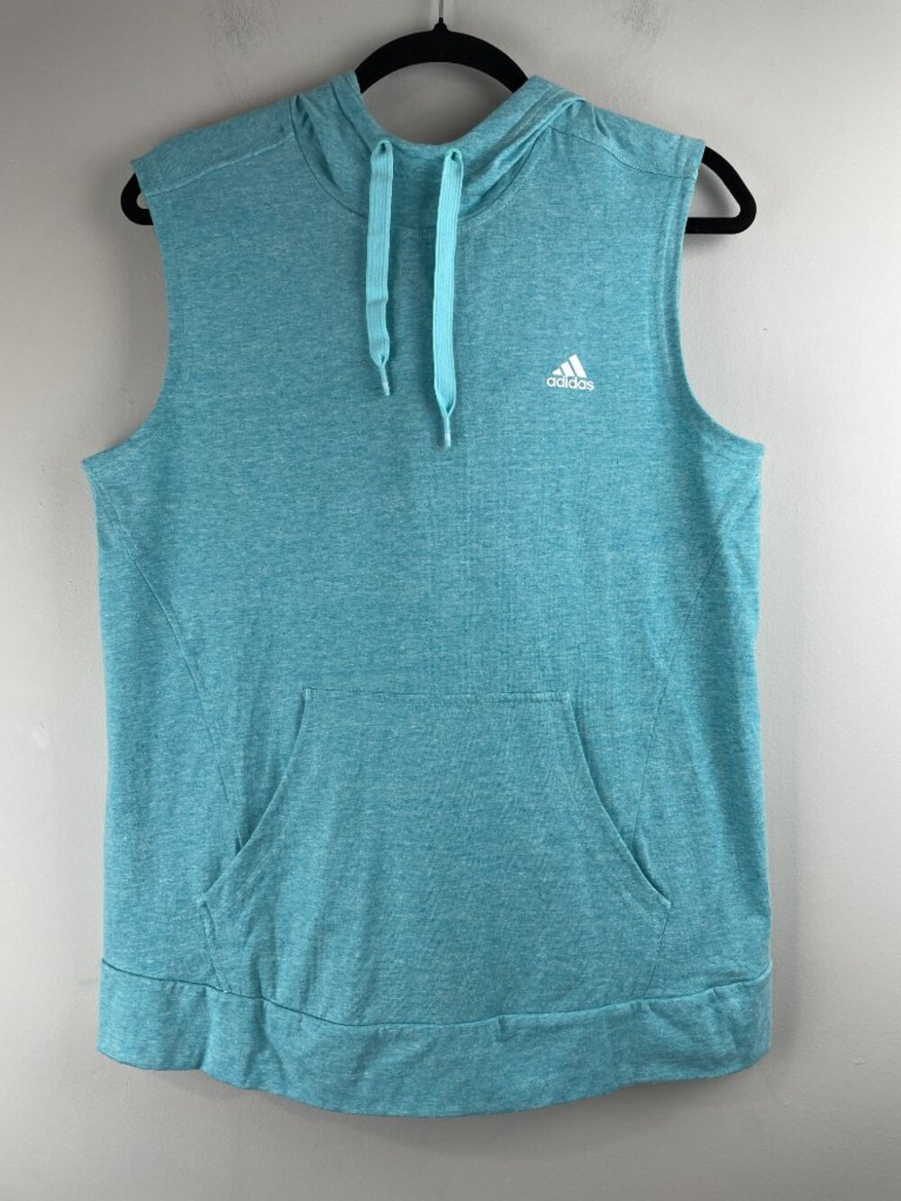 Adidas Women's Sleeveless Hoodie Teal NWT Sz M - Picture 3 of 10
